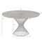 Armen Living Cirque 54" Round Black Wood and Metal Pedestal Dining Table LCCQDIBL - alternate 2
